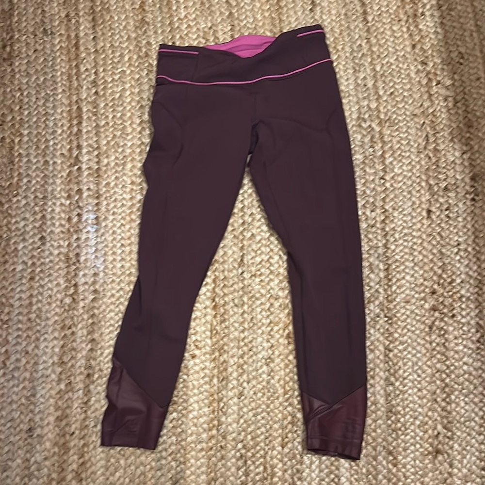 Lululemon Brown and Pink Leggings